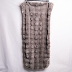 Frye King Sham Faux Fur Textured Gray 1796288 20x40 Luxury Bedding